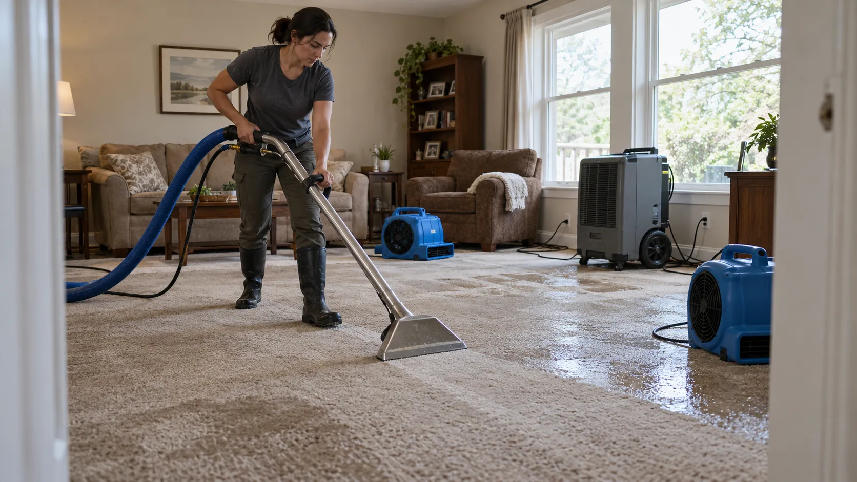 Water Extraction & Structural Drying in West Palm Beach, FL